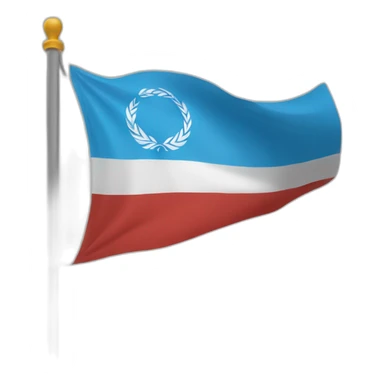 Un drapeau où il est inscrit MV sticker