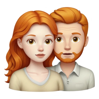 Ginger girl with white man sticker