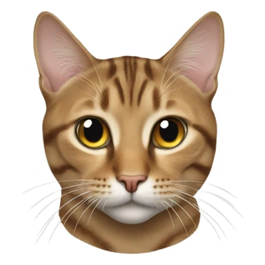 Realistic tabby cat sticker