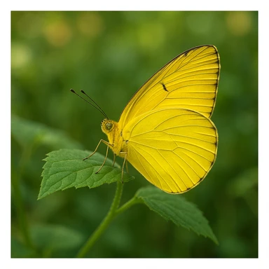 yellow butterfly sticker