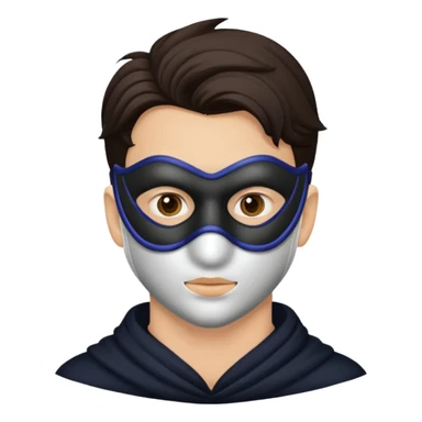 mask wearing man sticker