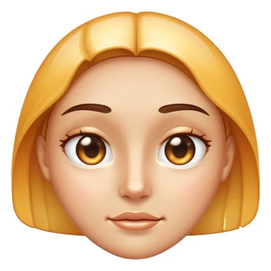 face with oily shiny skin sticker