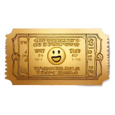 golden ticket sticker