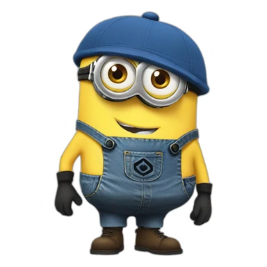 Minions with cap sticker