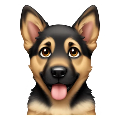 german sheppard puppy sticker