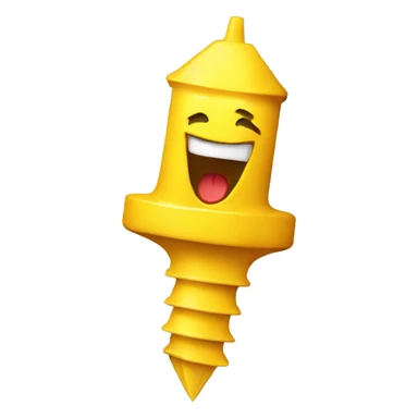 yellow screw that is mad sticker