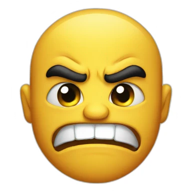 angry smile sticker