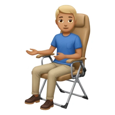 person in manual chair sticker