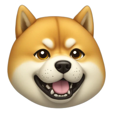 Fat-shiba-inu-fighting sticker