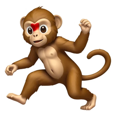 monkey moving so fast he's blurry sticker