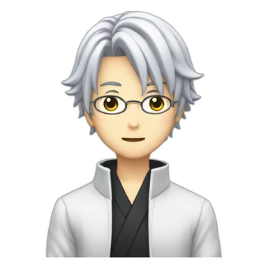 gojo satoru from jujustsu kaisen on his smartphone sticker