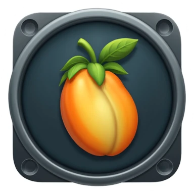 Сделай логотип Fl Studio светящийся sticker