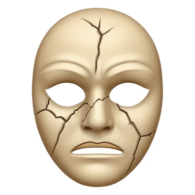 tragic mask sticker