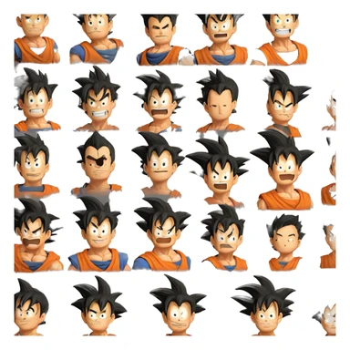 Goku enojado full HD Alta resolución 4k sticker