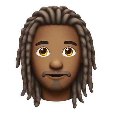 guy with dreadlocks sticker