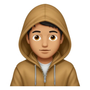 cool guy with hood up sticker