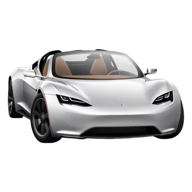 Tesla Roadster - Tesla (Model Year: 2020) (Iconic colour: Silver) sticker