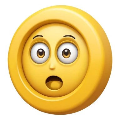 buffering symbol with a surprised face with spiral eyes sticker