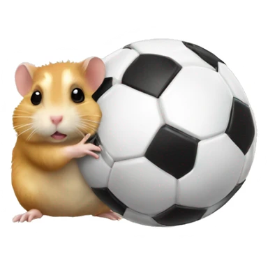 Hamster mit Fußball sticker