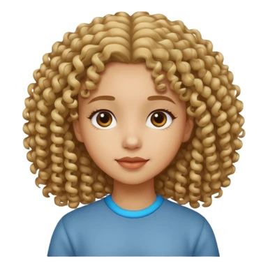 give her more curly hair sticker