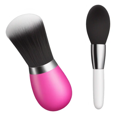 makeup brush and beauty blender sticker
