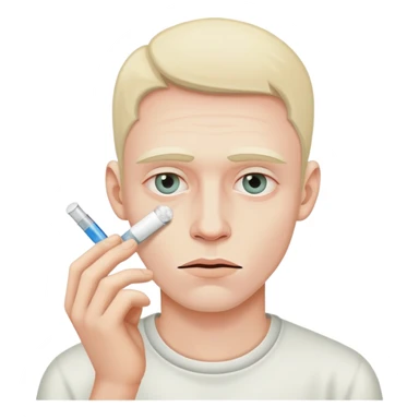 man addicted to drugs  sticker