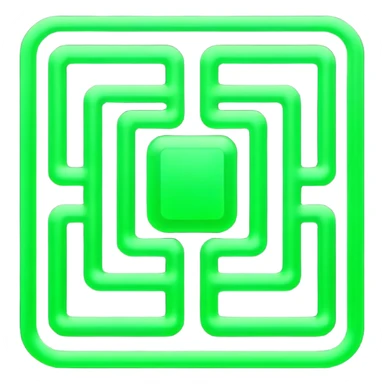 green digital matrix sticker