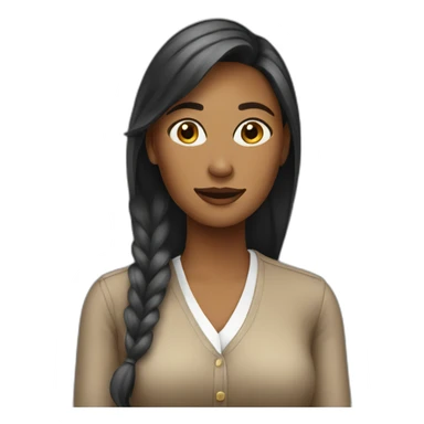 woman in horse sticker