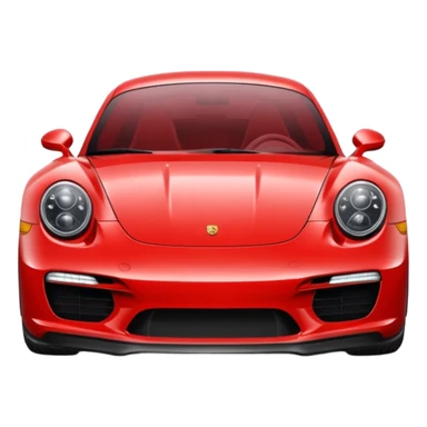 Porche rouge sticker
