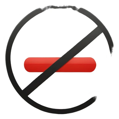 prohibited sign sticker