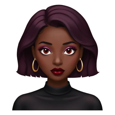 cewe dark feminim maroom sticker