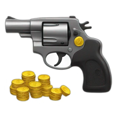 money gun  sticker