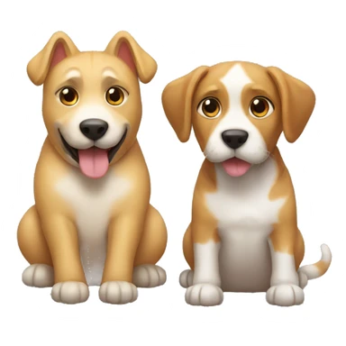 Cat and dog rating spigetti sticker