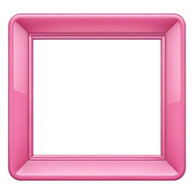 pink picture frame sticker