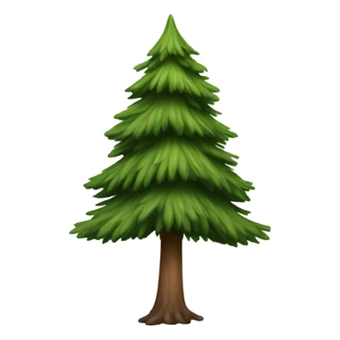 realistic fir tree sticker