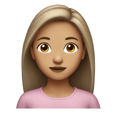 Brown-eyed girl with light brown hair sticker