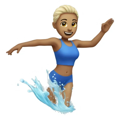 Aerobics in water sticker