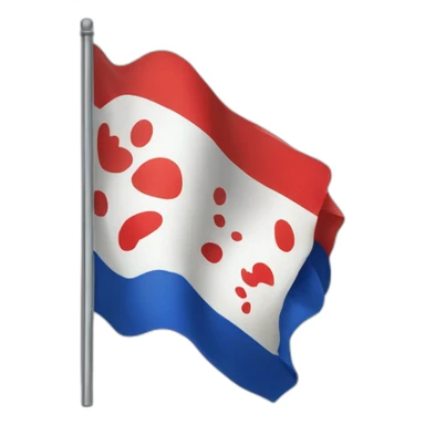 drapeau francais qui se fait frapper par les japonais sticker