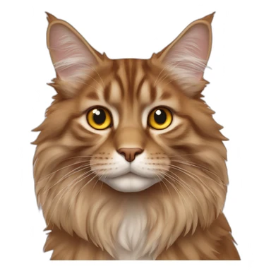 main coon red sticker