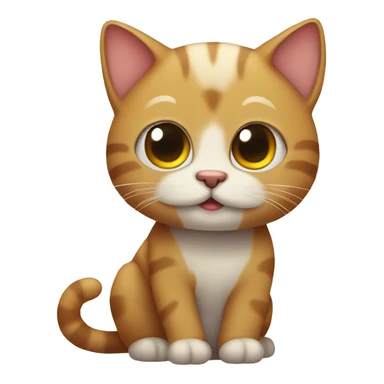 Cute cuddly cat  sticker