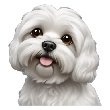 a black dog little shih poo that are growth hacking sticker