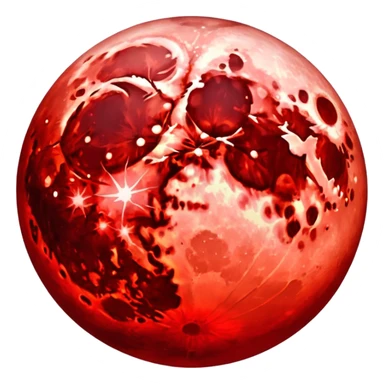 Blood moon sticker