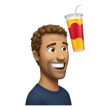 The man who drinks redbull sticker