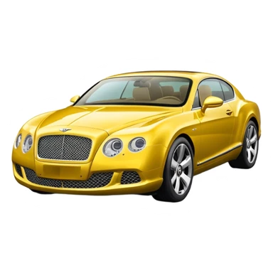 Yellow Bentley sticker