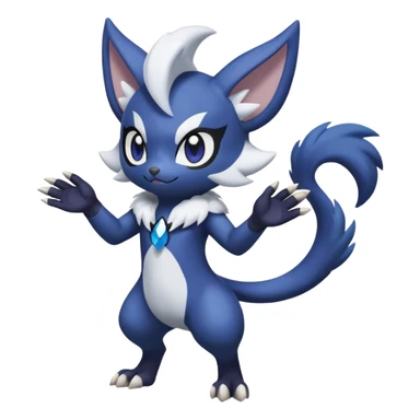 Meowstic-Noibat-Absol-fusion (full body) sticker
