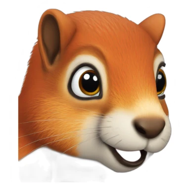 Chilean squirrel sticker