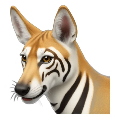 Dingo zebra hybrid sticker