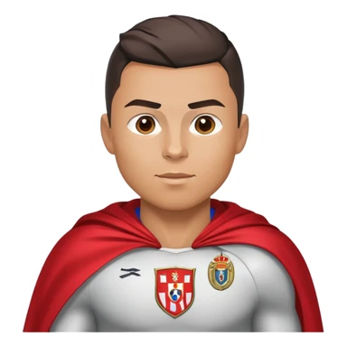 Ronaldo doing the sui with a cape sticker