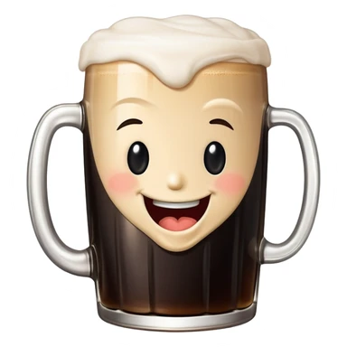 Guiness with winking face sticker