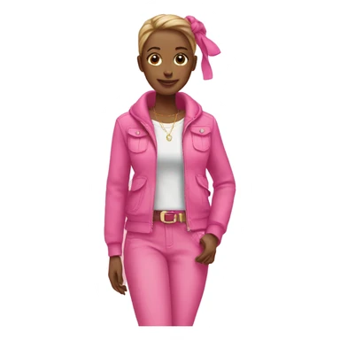 pink clothes and accessories  sticker